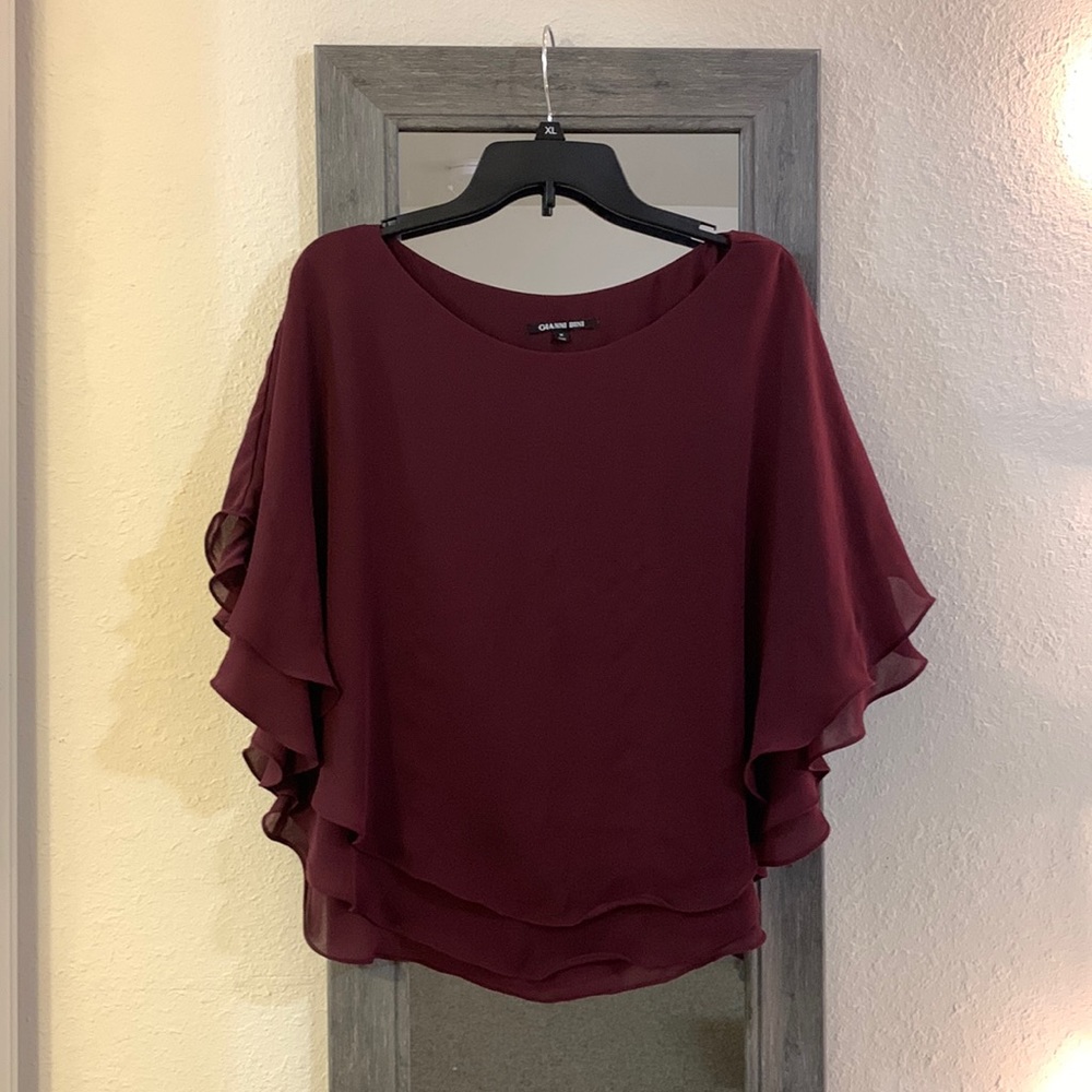 Gianni Bini | size medium | wine red blouse